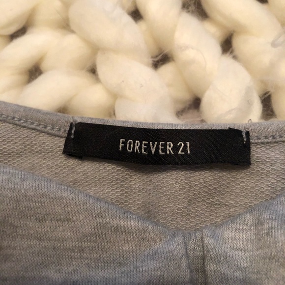 3/25 long sleeve gray crop top medium - Picture 4 of 5